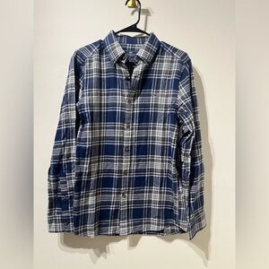 Vineyard Vines Blue Plaid Flannel Shirt Size Small